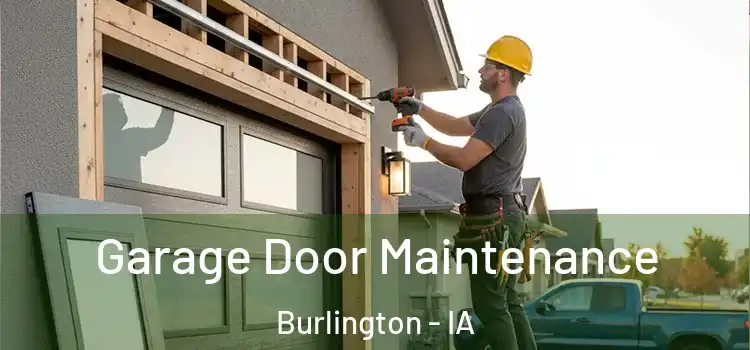 Garage Door Maintenance Burlington - IA