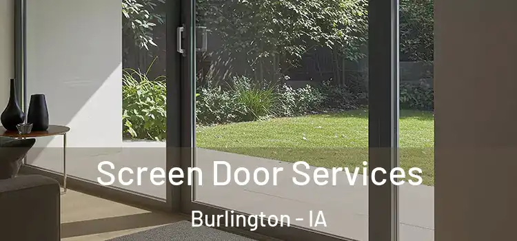 Screen Door Services Burlington - IA